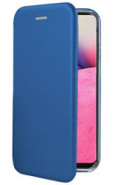 Луксозен кожен калъф тефтер ултра тънък Wallet FLEXI и стойка за Samsung Galaxy A33 5G A336F син